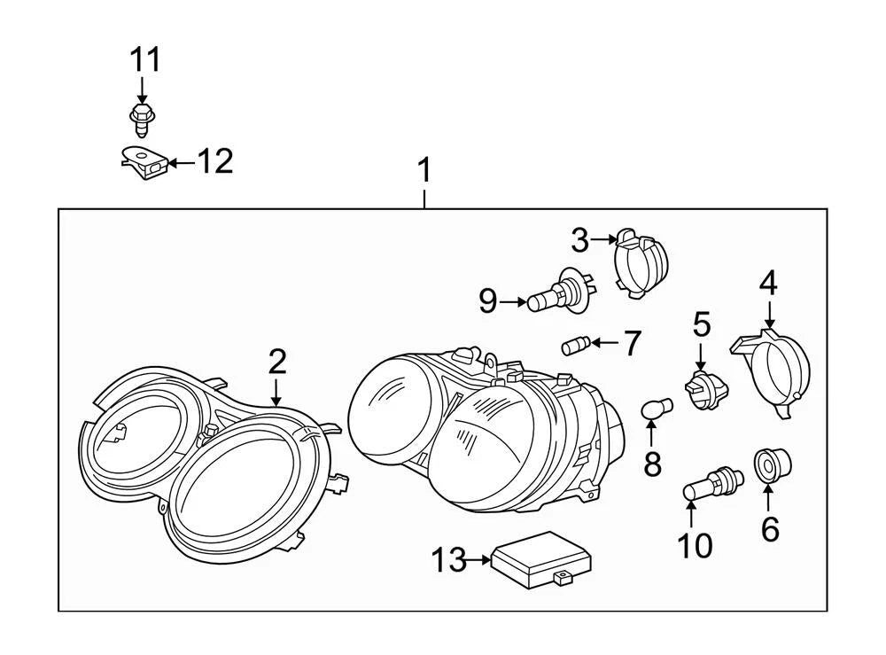 Genuine OEM Xenon D2S Headlight Bulb for Mercedes (2010–2015)