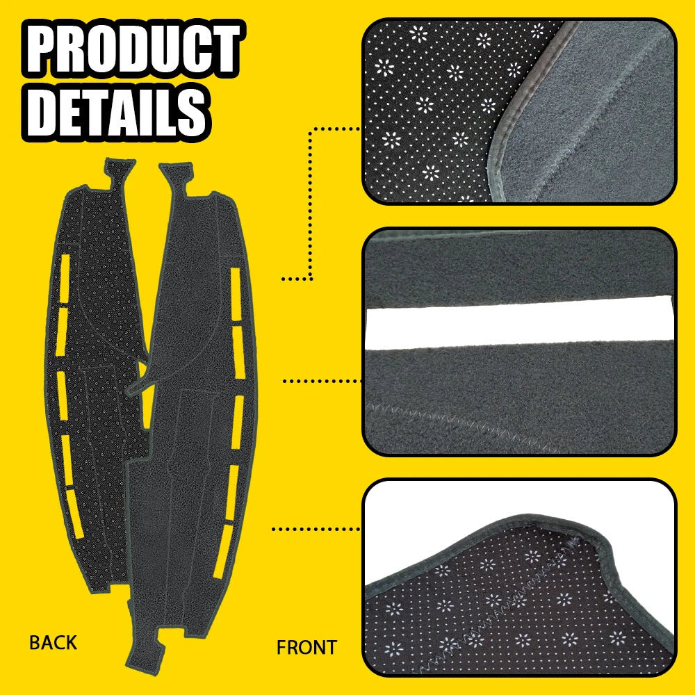 Dashboard Cover for Ford F150 (2015–2018) Black Dash Mat