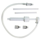 Oil Pump for Outboard Engines 8CC Capacity, Metal 3/8 Thread, Clear Hose