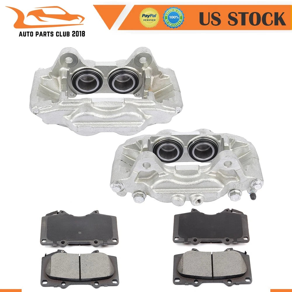 Front Brake Calipers & Ceramic Pads for Toyota 4Runner (2003–2009)