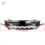 Chrome Upper and Lower Front Bumper Grille Trim for Honda CR-V (2015–2016)
