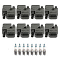 Set of 8 Ignition Coils & Iridium Spark Plugs for Mercedes C215 W210 W220 V8