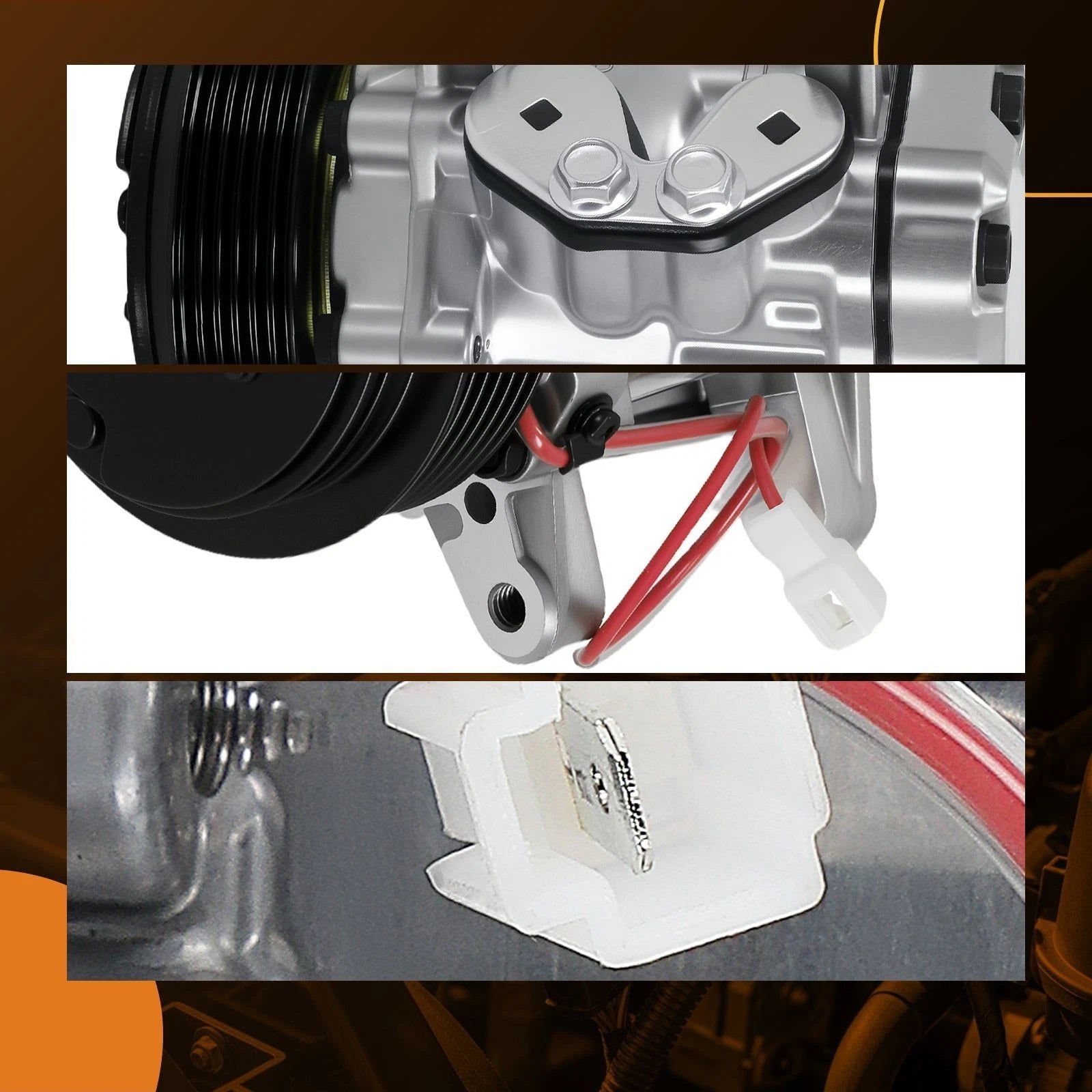 A/C Compressor Kit for Sanden SD7 Style HC5005C (R134a, PAG46)