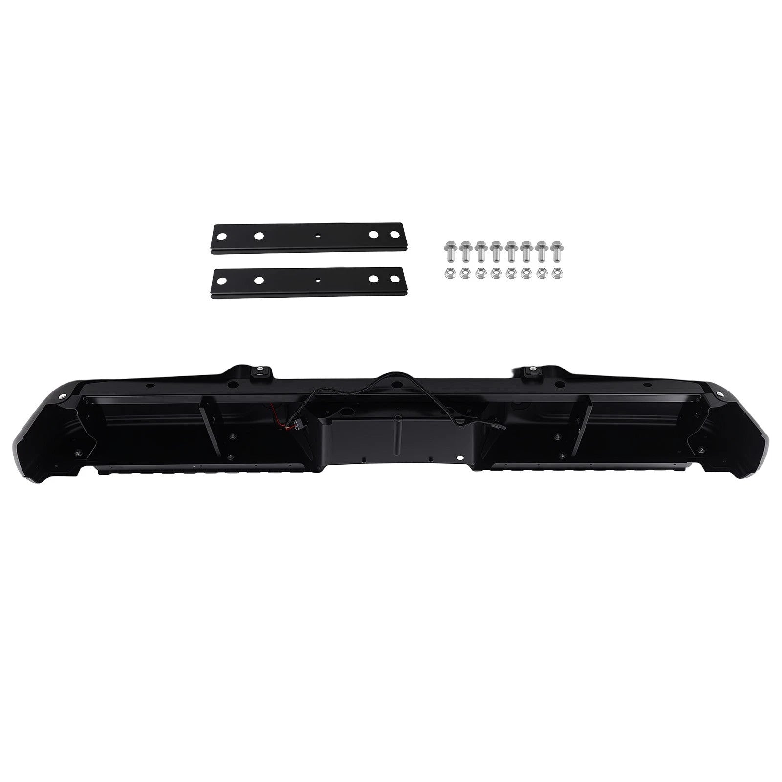 Rear Bumper Assembly for Ford F250 F350 F450 (2008–2016) Plastic Steel Black