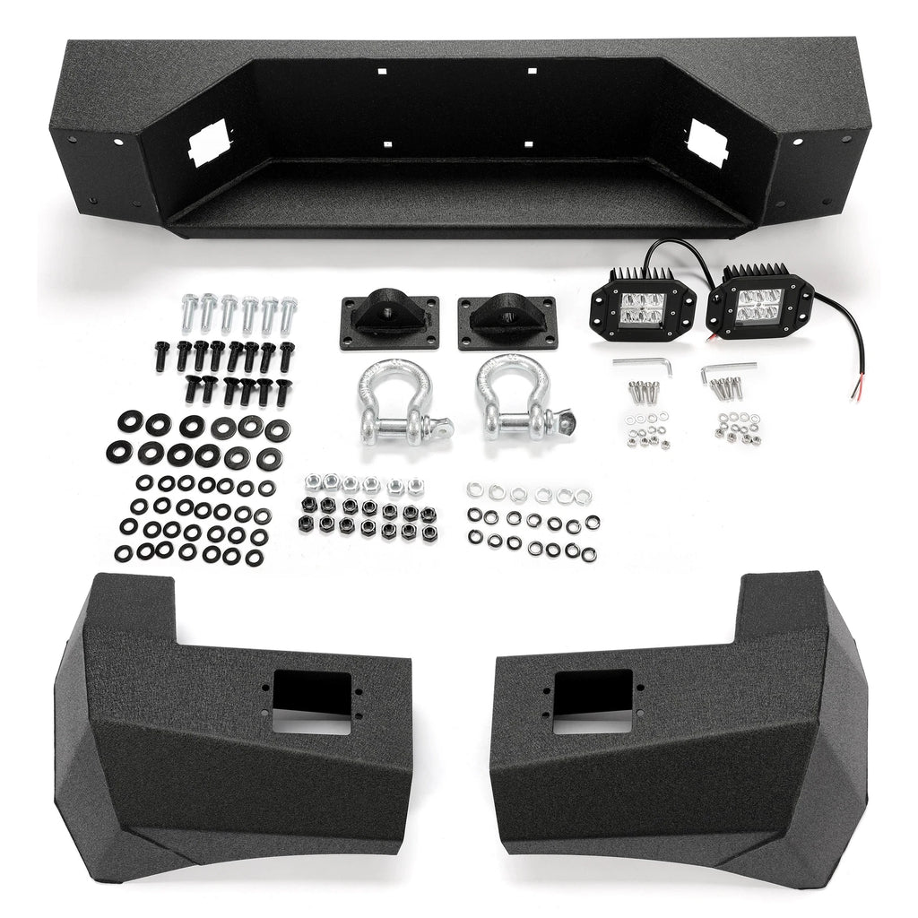 Rear Bumper for Toyota Tacoma (2005–2015) w/License Plate & LED Lights