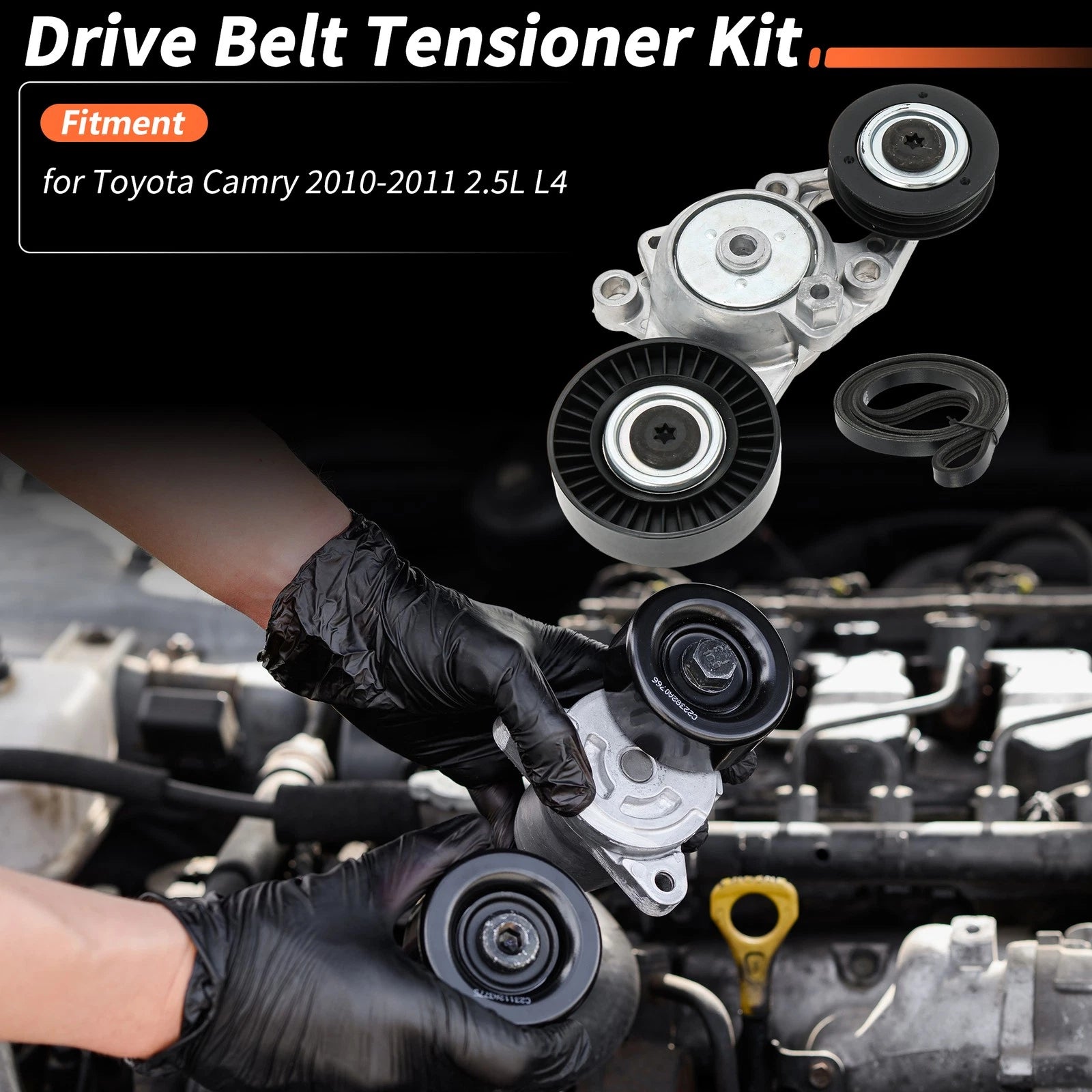 Drive Belt Tensioner Kit for Toyota Camry (2010–2011) 16601-0V010