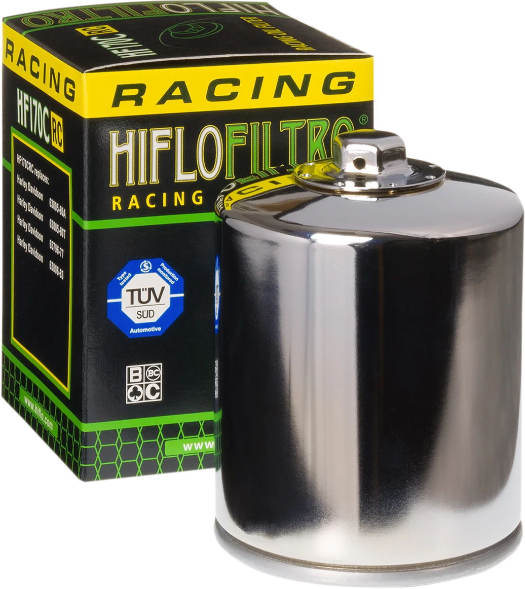 HIFLOFILTRO Chrome Performance Oil Filter HF170CRC for