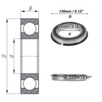 Deep Groove Ball Bearing 6017NR2RS for Various Models (85x130x22mm)