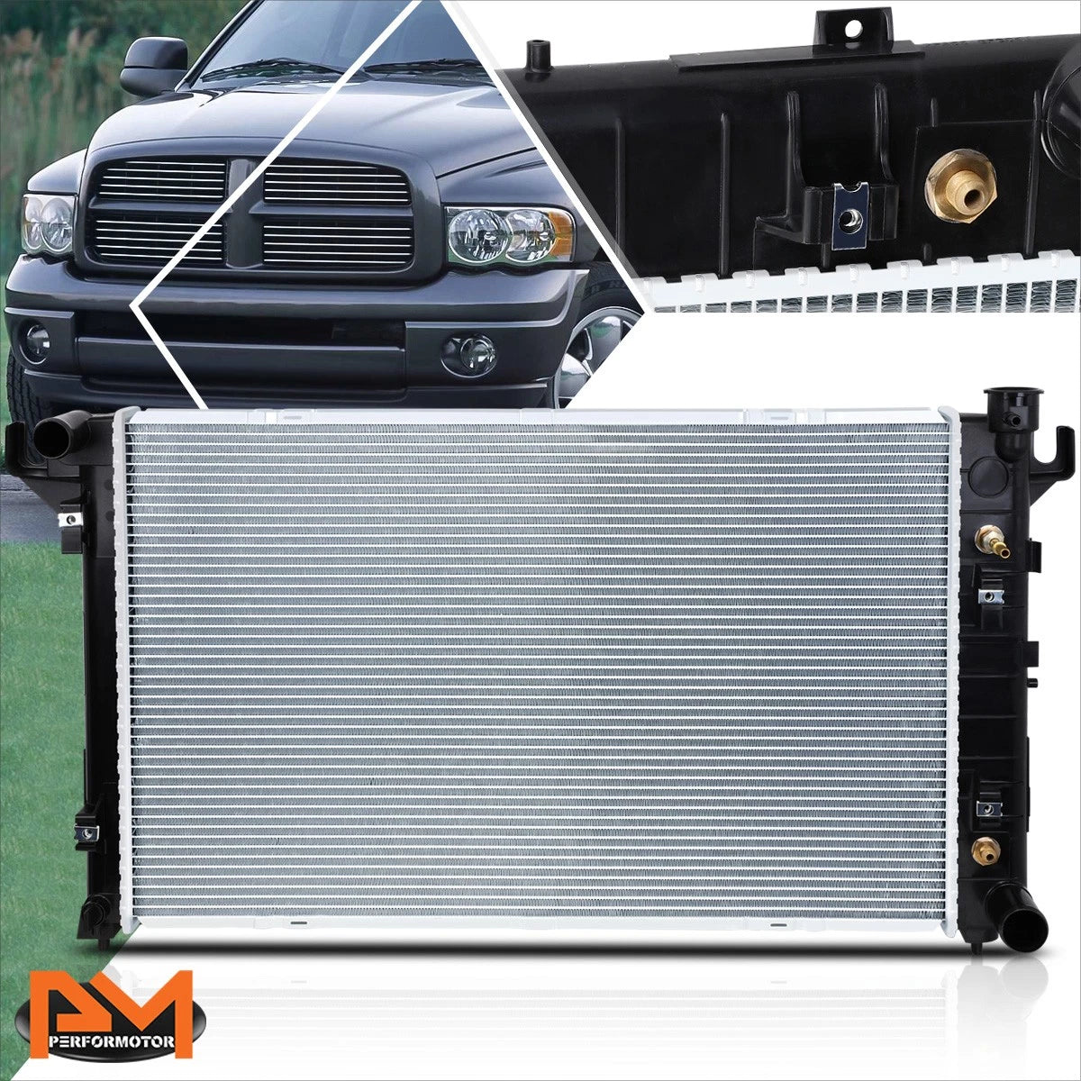Aluminum OE Replacement Radiator for Dodge Ram/Ramcharger V8 (1994–2002) DPI-2291