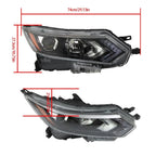 Headlight Assembly Projector for Nissan Rogue Sport (2020–2022) RH Black Halogen