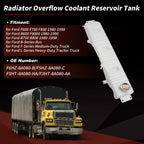 Radiator Overflow Coolant Tank for Ford F600 F700 F800 B600 B700 (No.F6HZ-8A080-B)