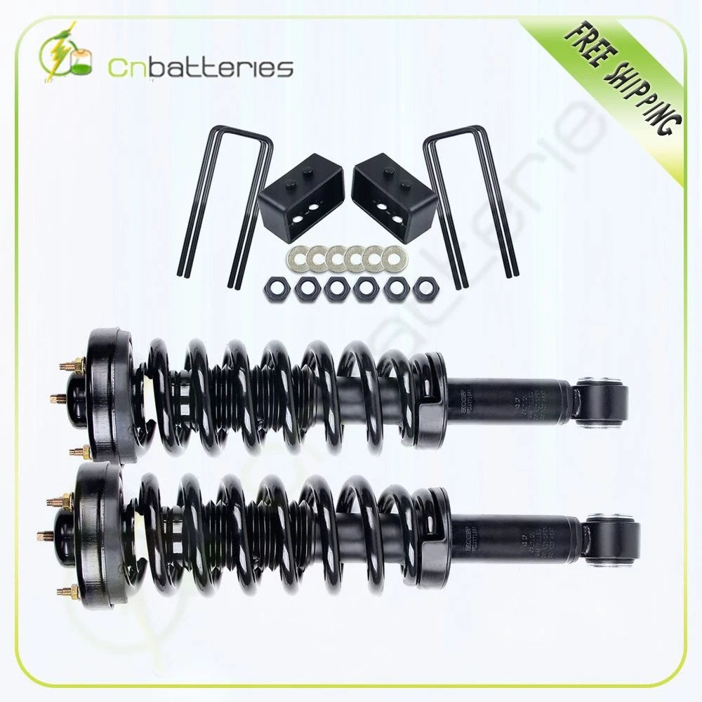 2X 3" Rear Leveling Lift Kit & Front Struts for Ford F-150 4WD (2009–2013)