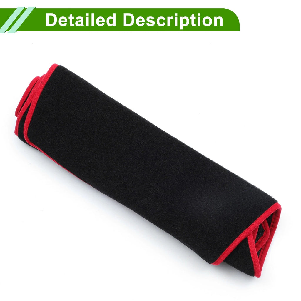 Dashboard Dash Cover Mat for Mazda3 BP (2019–2024) Black Red Set of 1
