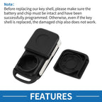 2 Buttons Keyless Entry Remote Key Shell Case for Mercedes Benz SLK (E113)