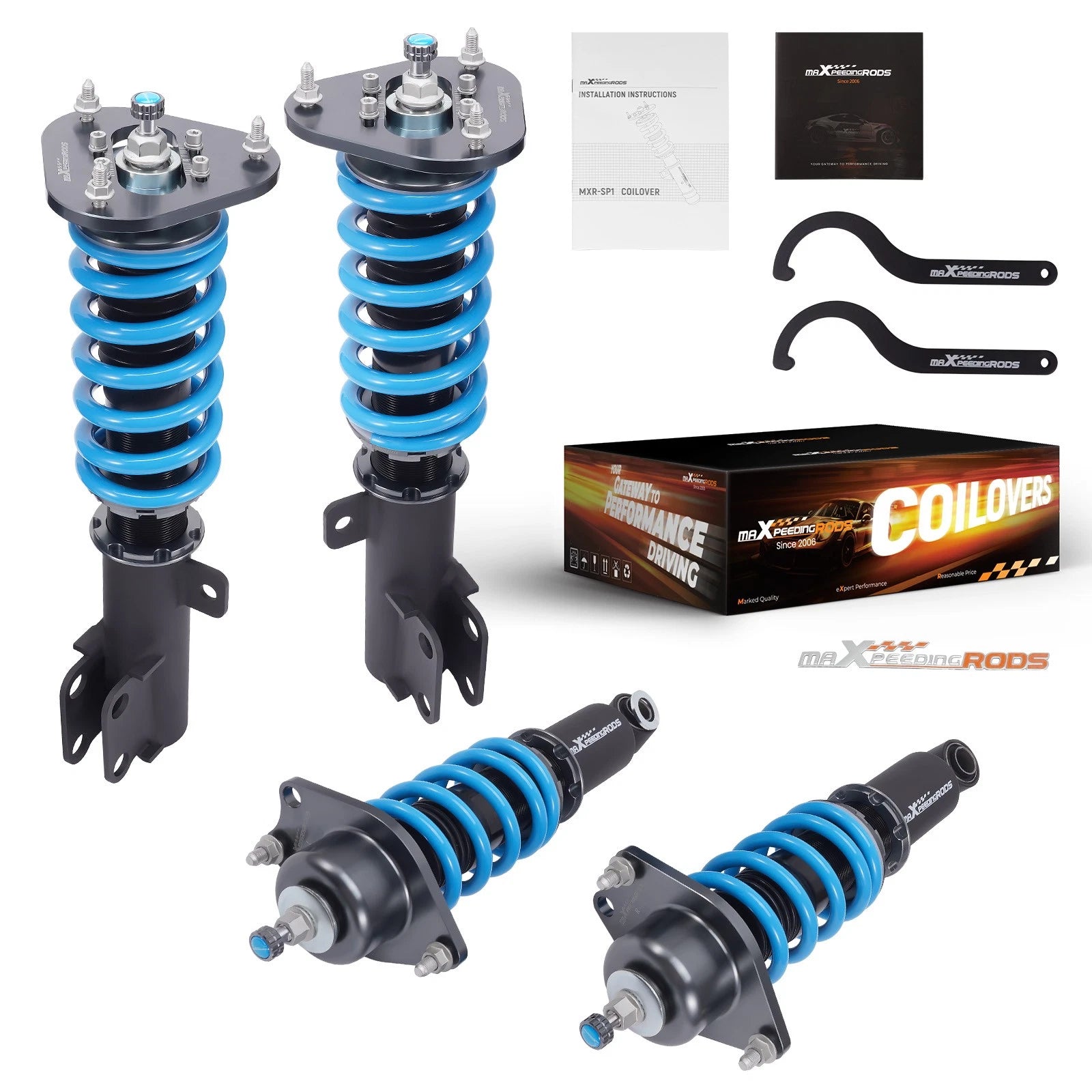 Adjustable Coilovers Struts for Toyota Corolla (2009–2019) - T6 Camber