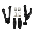 Black Passenger Seat Foot Pegs Bracket for Harley Nightster RH975S (2022-2025)