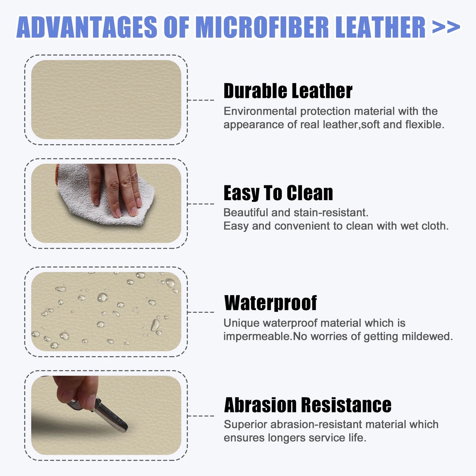 Center Console Lid Armrest Cover for Toyota Highlander (2001–2023) Faux Leather Beige
