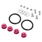 Set of 4 Aluminum Pink Bumper Quick Release Fasteners for Gear Lid