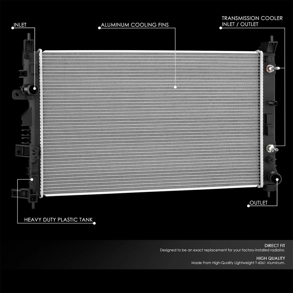 Aluminum Core 1 Row Radiator for Infiniti QX50 QX55 (2019–2025) DPI 13774
