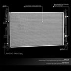 Aluminum Core 1 Row Radiator for Infiniti QX50 QX55 (2019–2025) DPI 13774