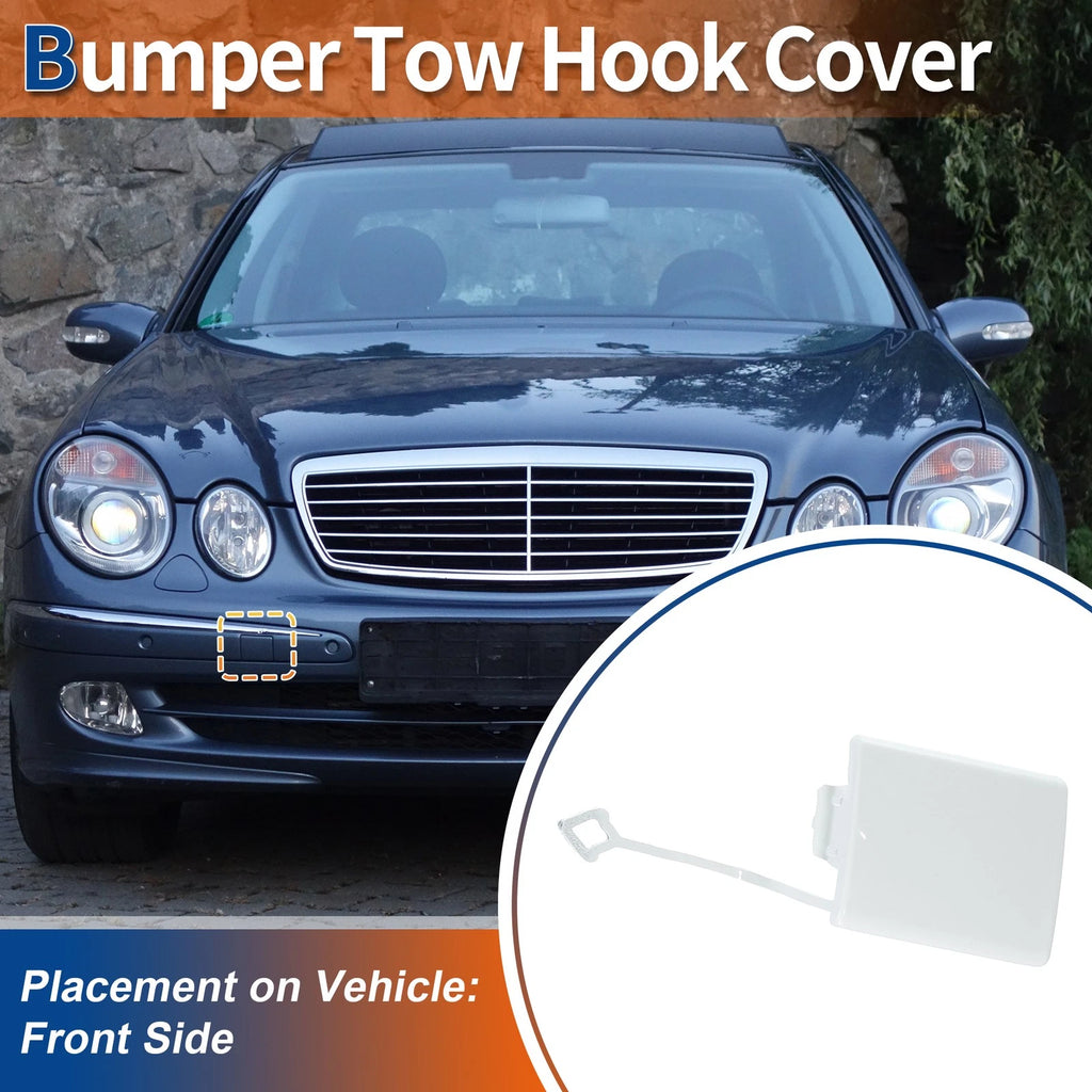 Tow Hook Cover for Mercedes-Benz E-Class (2003–2009) No.A2118850026 White