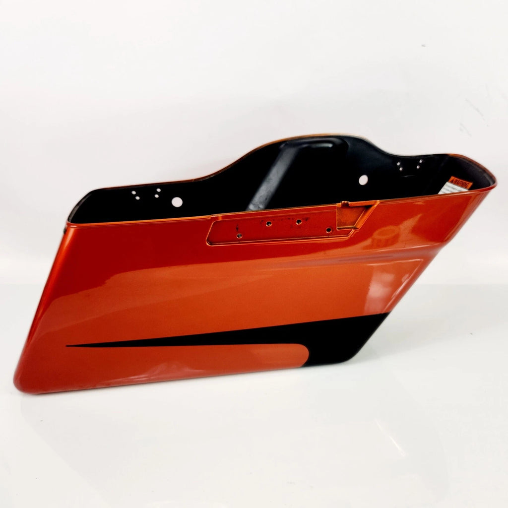 Right Saddlebag for Harley Davidson Ultra Limited (2019) - Scorched Orange & Denim Black