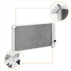 Full Aluminum 2-Row Dual Core Racing Radiator for Chevy Corvette (1969–1972)