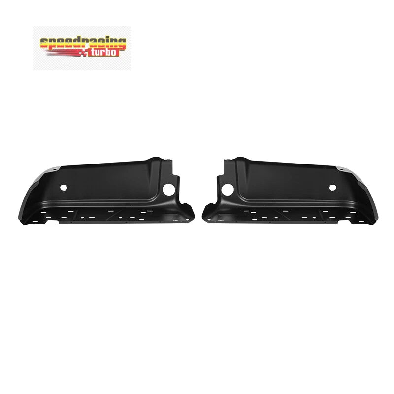 Set of 2 Black Bumper Ends for Ford F250 F350 SD (2008–2016) W/ Park