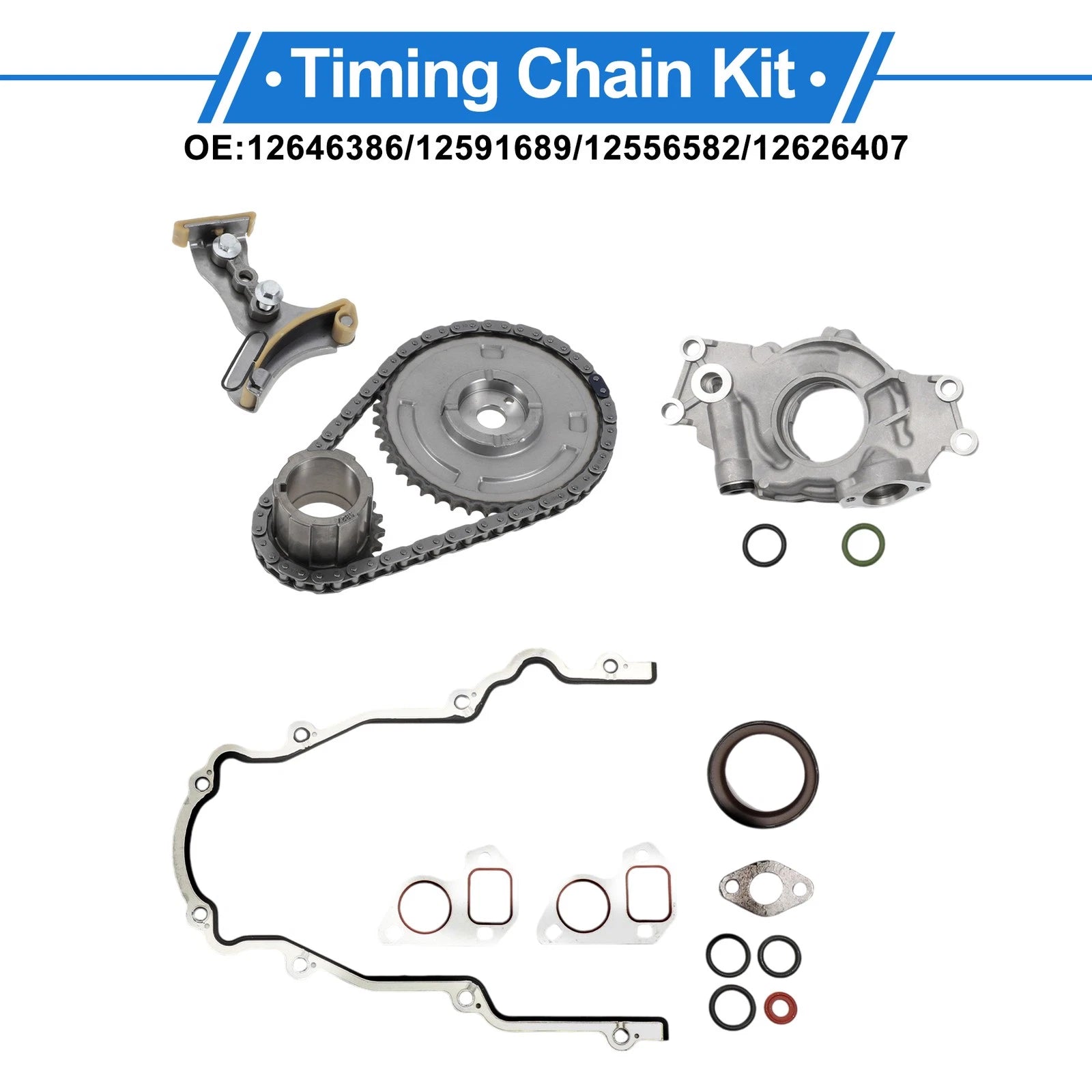 Timing Chain Kit No.12646386 for Chevrolet Silverado Corvette Camaro Impala (2000–2023)