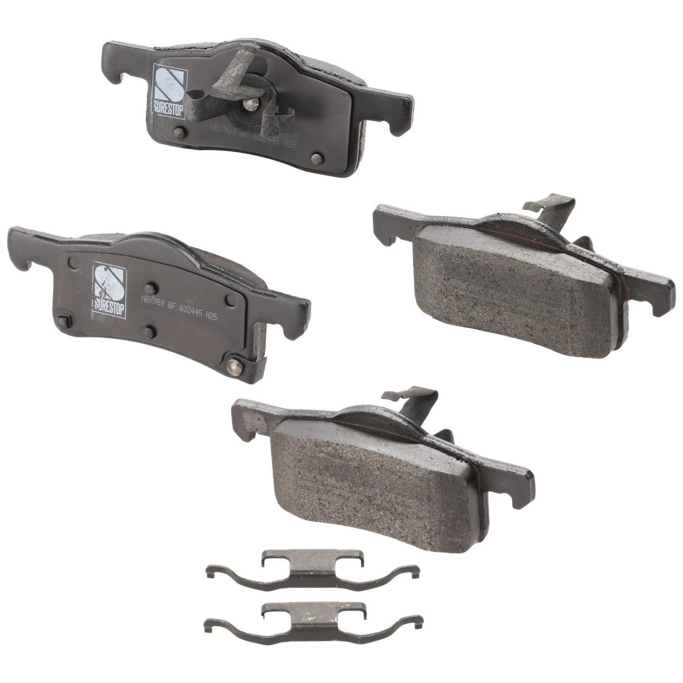 Set of 4 Rear Semi-Metallic Brake Pads for Ford Expedition (2002–2006)
