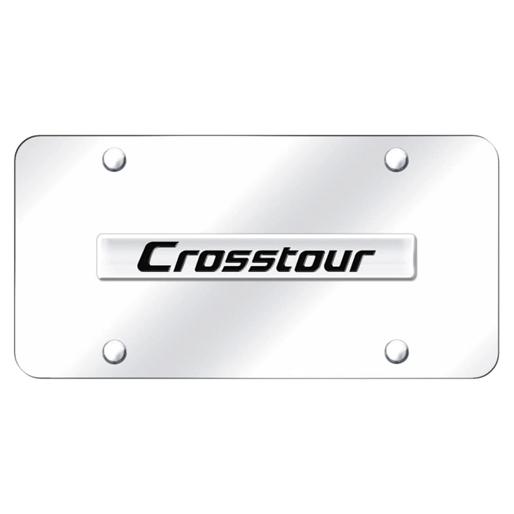 Chrome Name on Chrome License Plate - Officially Licensed for Honda CrossTour