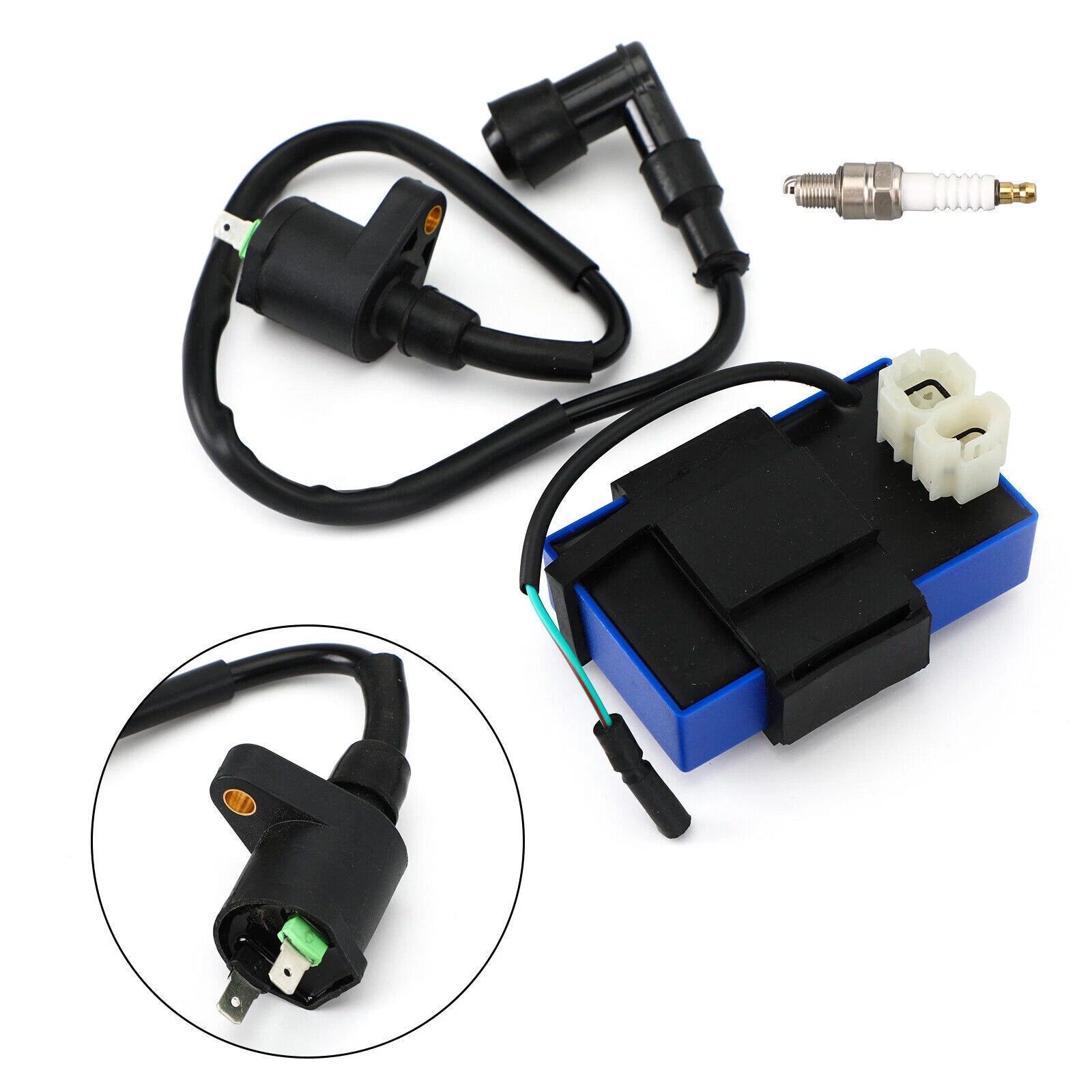 Ignition Coil Spark Plug CDI for Honda Sportrax 90 TRX90 (1993–2005) 30510-GF9-405