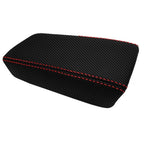 Console Armrest Cover for Honda Accord (2003–2007) Carbon Fiber Red Stitch