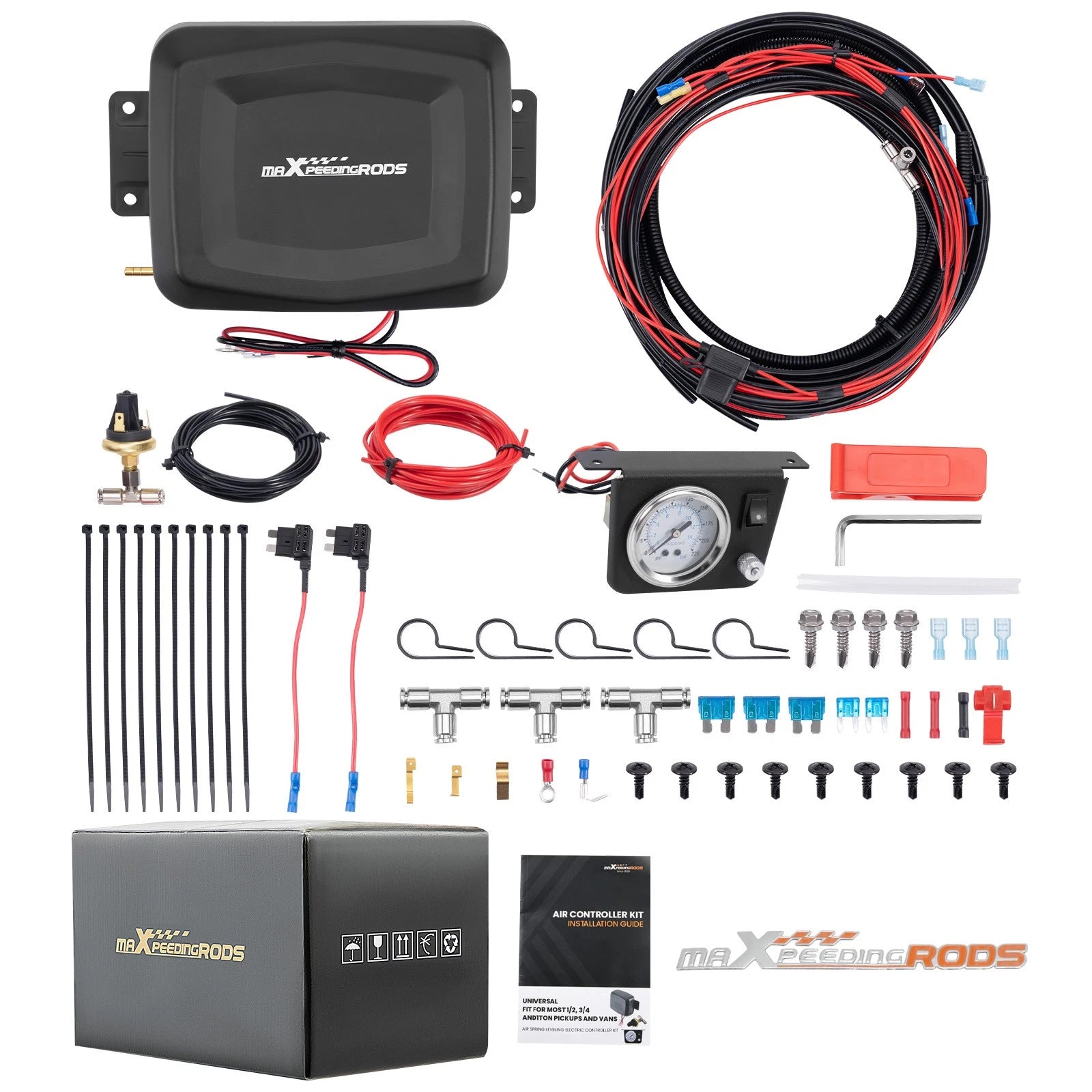 Air Controller Spring Suspension Kit for Ford Toyota (w/ Low Pressure Sensor)