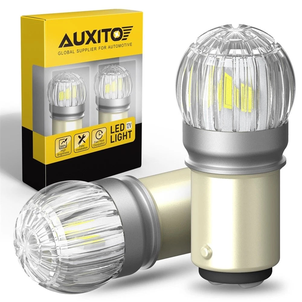 2X 1157 BAY15D SMD LED Tail Stop Brake Light Bulb 7528 6000K for Universal