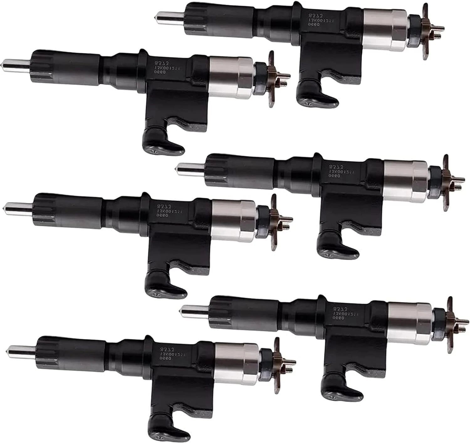 6pcs Rail Injector 8-97609788-7 095000-6366 for Isuzu 4HK1 6HK1 (2000–2023)