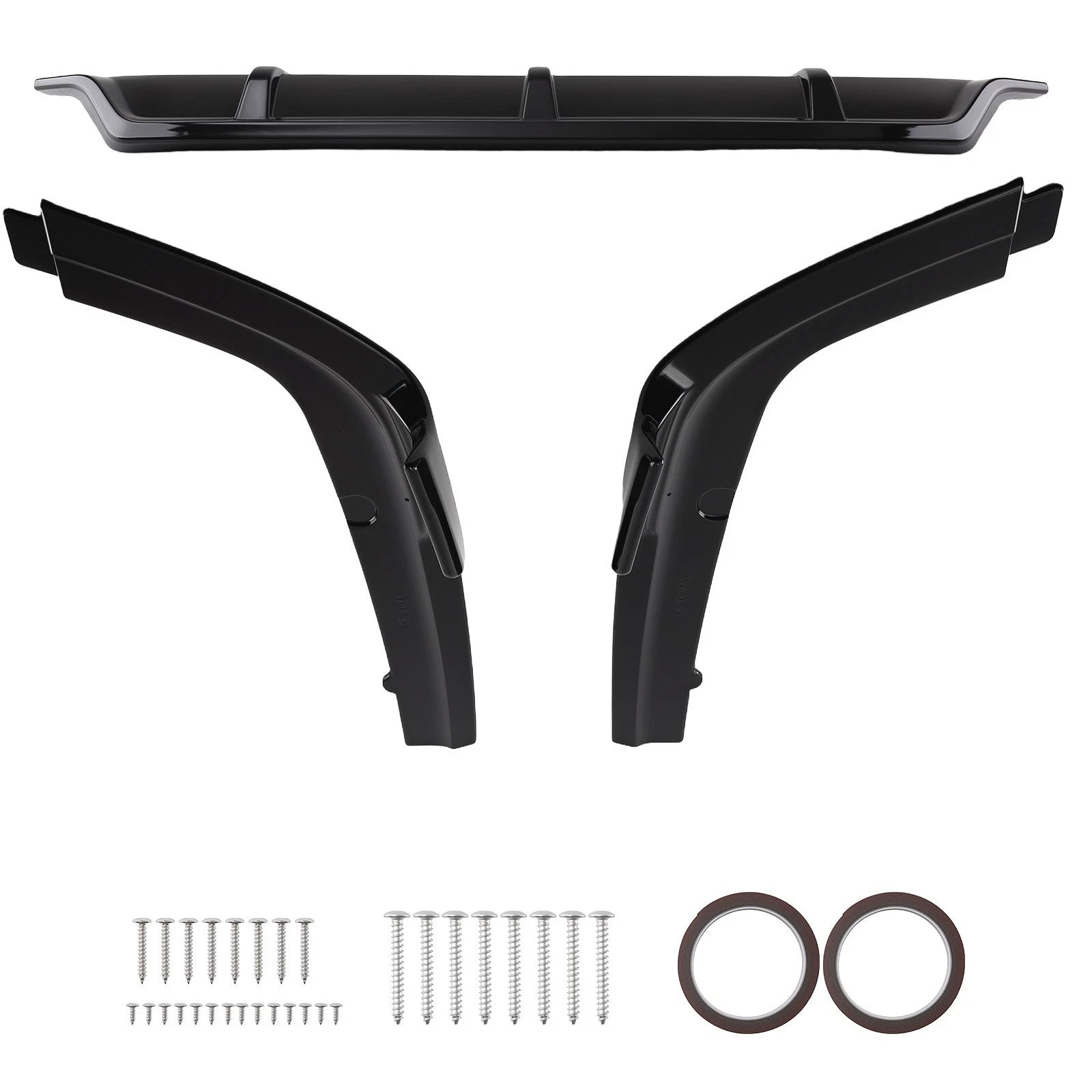Bumper Lip Diffuser for BMW X7 M Sport (2019–2025) Rear Black Kit