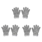 3 Pair Cut Resistant Gloves for Kids 8-12 Years Level 5 Protection