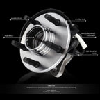 Set of 2 Wheel Bearings & Hubs for Ford Ranger Mazda B4000 (1998–2000)
