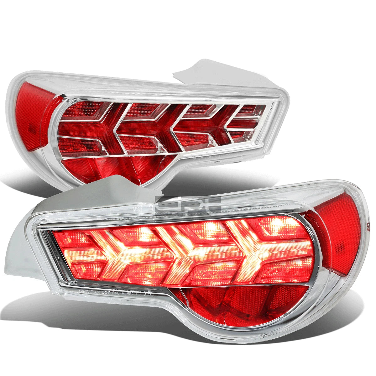 LED Sequential Arrow Tail Light for Scion FRS (2013–2017) - Red Signal, Chrome