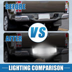 2X White LED License Plate Light for Chevy (23251664, 23251665)