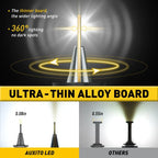 2X CANBUS 9007 LED Headlight Bulbs Kit for Hi/Lo Beam (40000LM, 6500K)