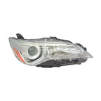 Replacement Passenger Side Halogen Headlight Assembly w/Chrome Bezel w/o LED