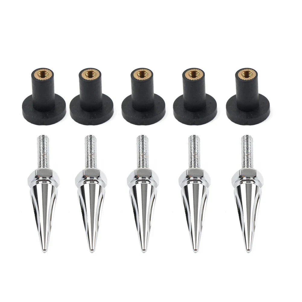 Spike Windshield Fairing Well Nut Bolt Kit for Harley Road Glide Custom (2008-2023)