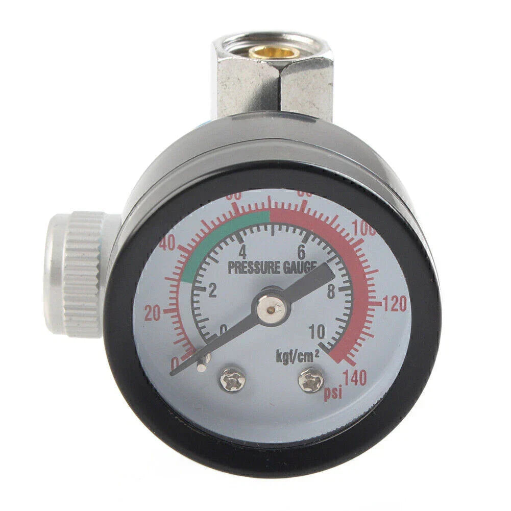1/4" Air Pressure Gauge Regulator for Spray Gun