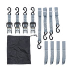 Set of 4 Ratchet Straps for Universal Use (5208lbs, 1.6in x 8ft)