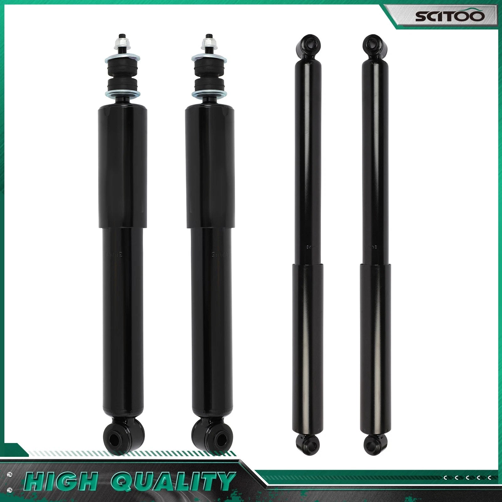 Set of 4 Gas Shocks Assembly for Ford F-150 (1990–1996)