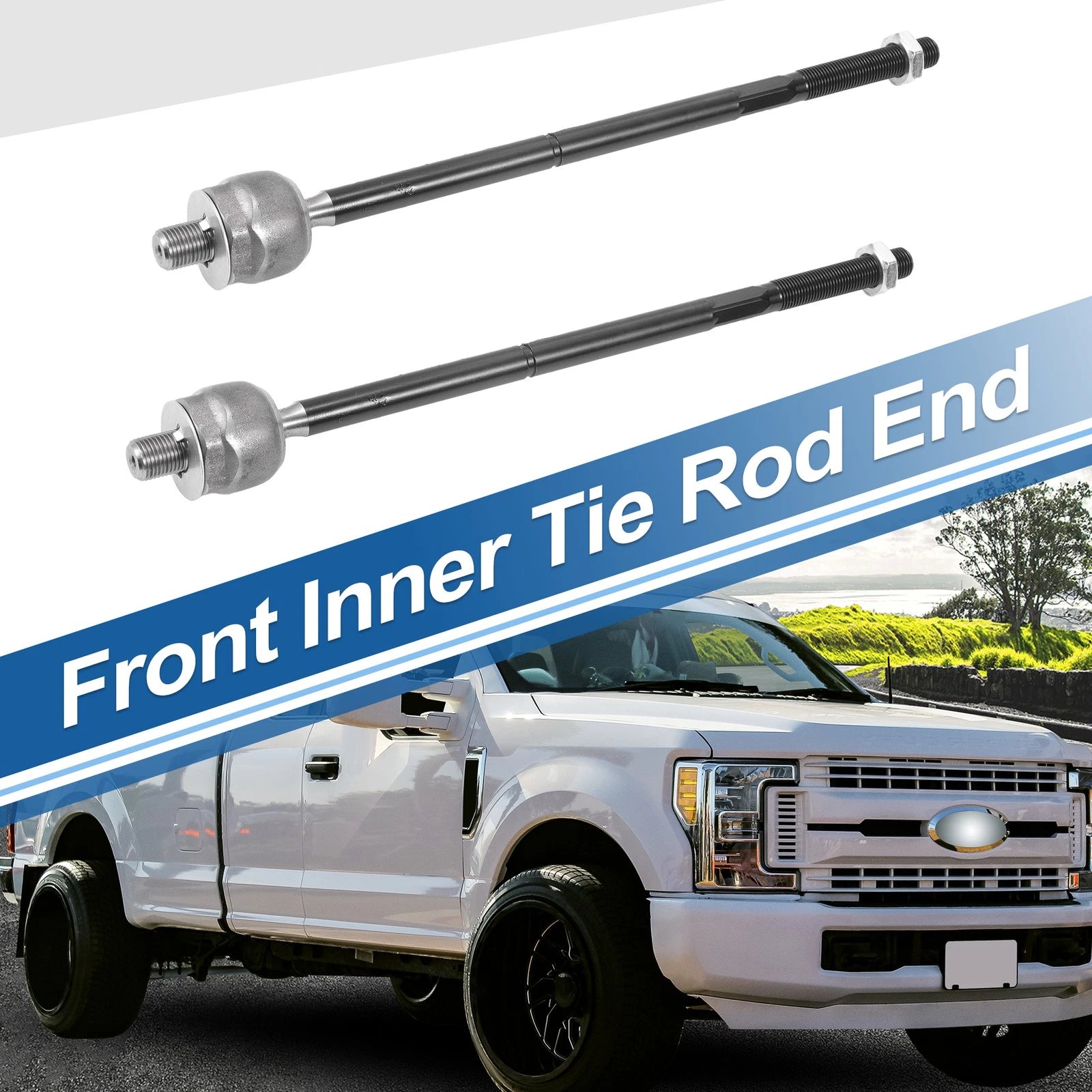 2pcs Front Inner Tie Rod End Links for Ford Mustang (2005–2010) No.EV80804