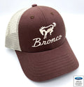 Ford Bronco Trucker Hat Brown Tan Stitching Licensed Mesh Back (2021–2026)