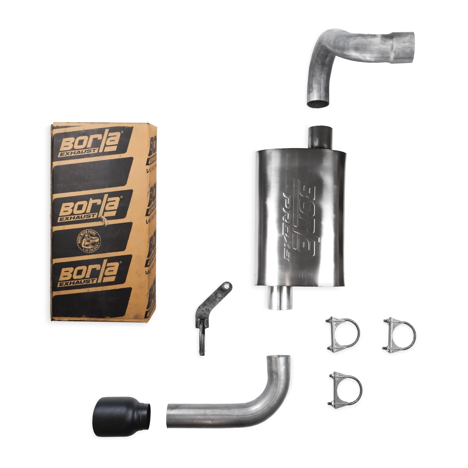 2.5" Single Exhaust Kit for Jeep Wrangler (2018–2025) Borla ProXS DBL Tip